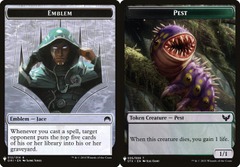 Jace, Telepath Unbound Emblem (012) // Pest (005) Double-Sided Token